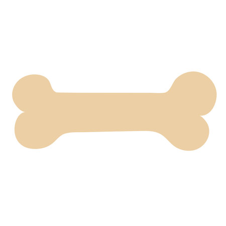 big bone. Dog bone outline icon. Theme for dogs and other animals. Vector Illustration white...