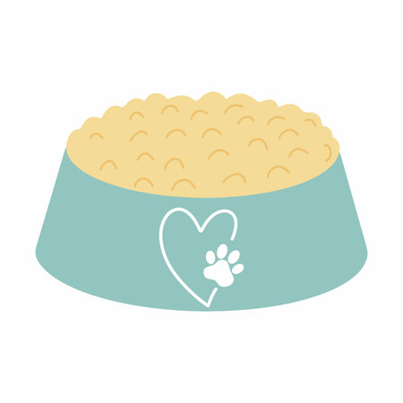 Animal food bowl. vector illustrationのイラスト素材