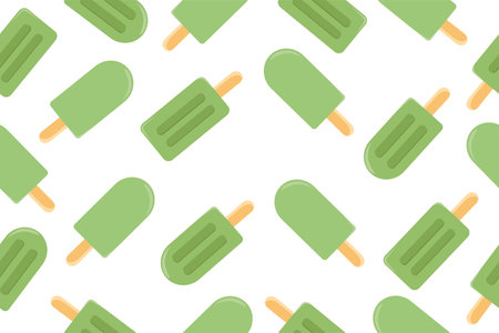 Ice cream background. Vector illustration on a white background