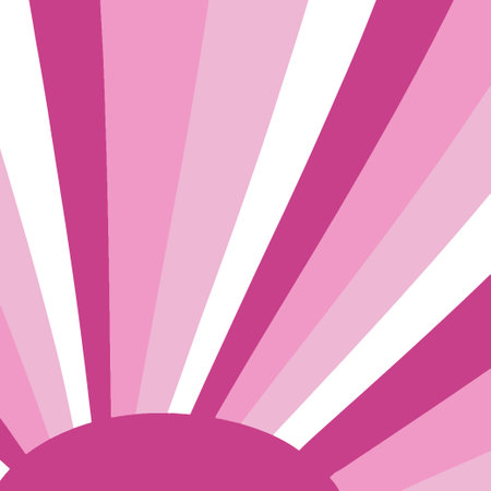 Bright pink sun rays background.Rays background in retro style. Vector. Vector illustration. Vectorのイラスト素材