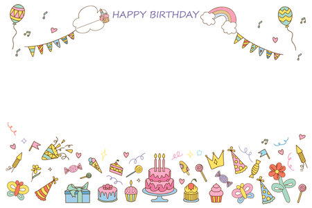 Party and holiday design elements collection. Festive events and shows icon set. Birthday and anniversary objects. With cake, carnival masks, firecrackers, fireworks, gifts, drinks, flags, streamers. Vectorのイラスト素材