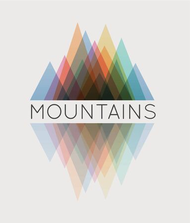 Vector abstract mountain.のイラスト素材