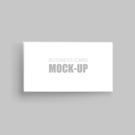 Business cards blank mockup-template. Business card identity design. Empty business card vector illustrationのイラスト素材