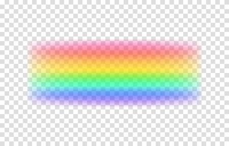 Transparent rainbow. Vector illustration. Realistic raibow on transparent background.のイラスト素材