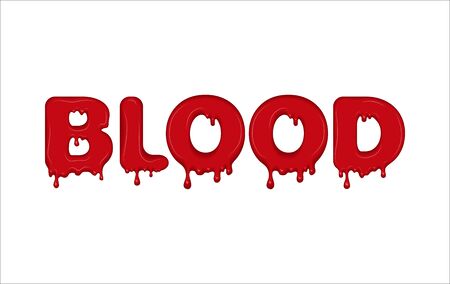 Vector word made of blood.のイラスト素材