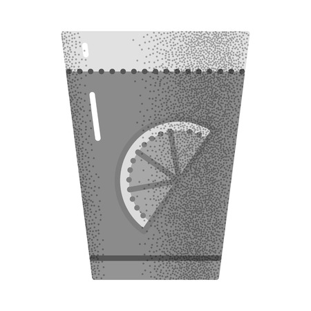 Tea icon retro texture.のイラスト素材