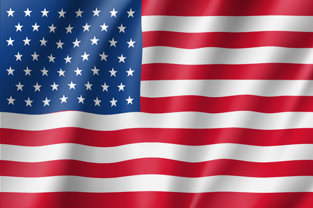 United State of America flagのイラスト素材
