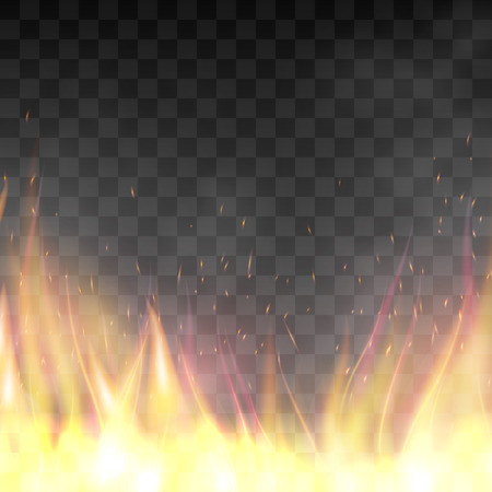 Cool Vector realistic fiery design template.のイラスト素材