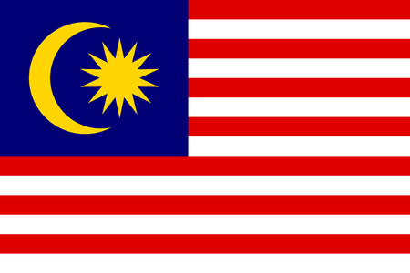 Vector national flag of Malaysiaのイラスト素材