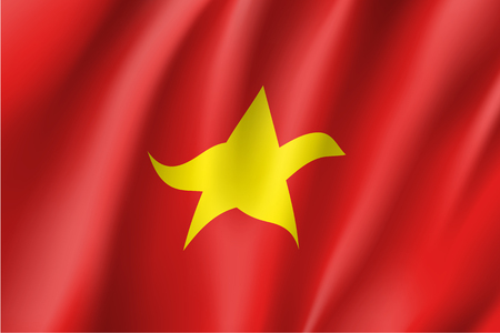 Flag of Socialist Republic of Vietnam.のイラスト素材
