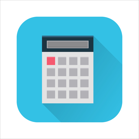 Flat calculator iconのイラスト素材
