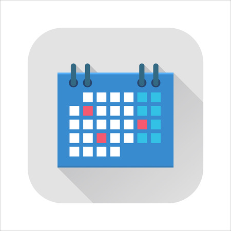Calendar flat iconのイラスト素材