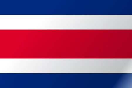 Flag Costa Rica flat iconのイラスト素材