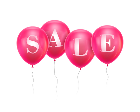 Sale pink balloonのイラスト素材
