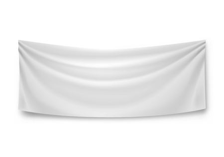 Blank horizontal banner, streamer, mock-up, isolated.のイラスト素材