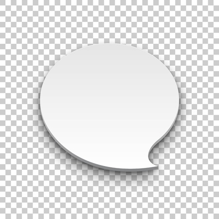Quote balloon volume oval transparent backgroundのイラスト素材