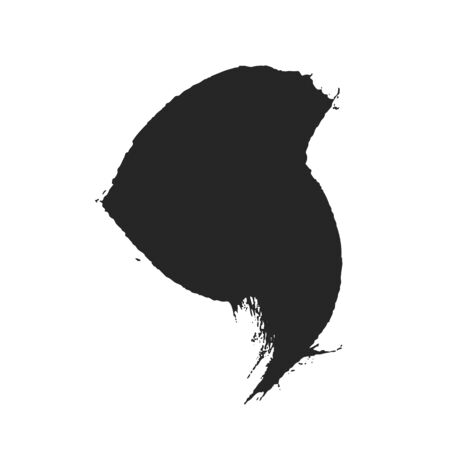 Black paintbrush abstract spot for creative designのイラスト素材