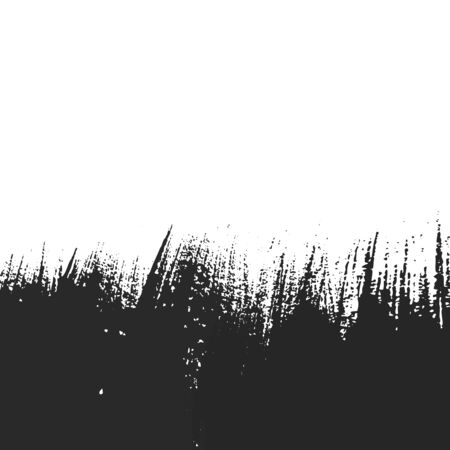 Abstract design with black paintbrushのイラスト素材