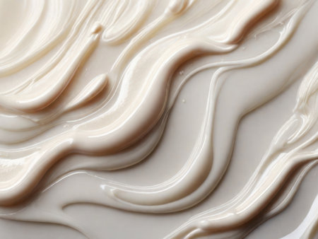 closeup of a cream swirl texture background. High quality photoの素材