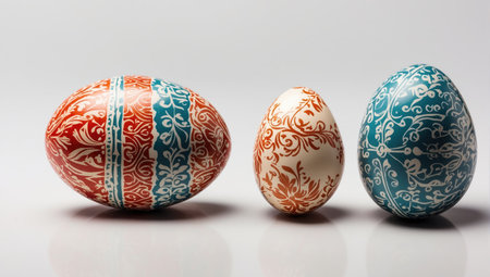 easter eggs isolatedの素材