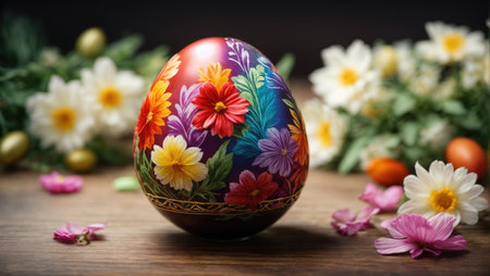 painted easter eggの素材