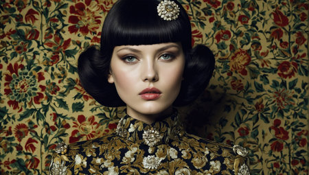 vintage fashion photoの素材