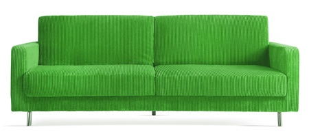 cutout green sofa