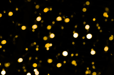 Bright round lights on a black background. Neon lights. Trendの写真素材