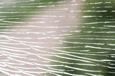Broken glass. The texture of a broken window.