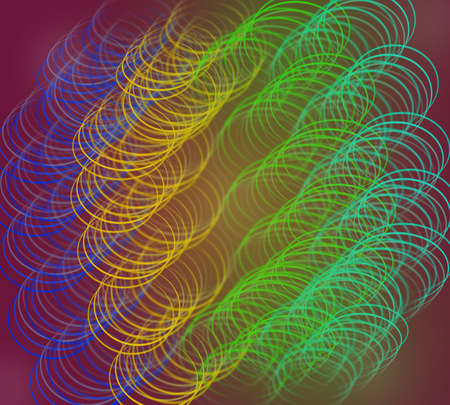 Bright colorful circles abstract illustration backgroundのイラスト素材