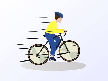 World bike day concept illustration vector template. Design for banner, postcard or print.のイラスト素材