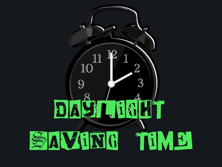 Daylight saving time spring forward vector