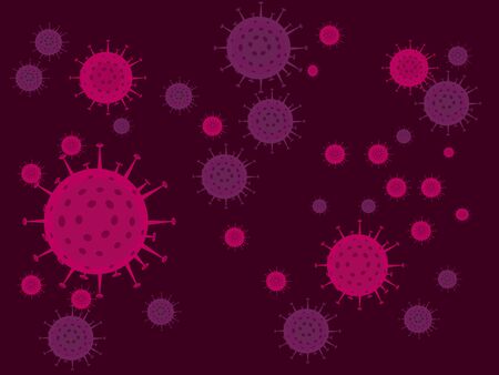 Corona virus Concept COVID-19 Vector Illustrationのイラスト素材