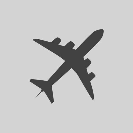 Airplane Icon. Airplane logo Template. Icon design. vector illustrationのイラスト素材