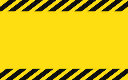 Yellow and black police background to alert the danger area. Caution tape Background warning blank epsのイラスト素材