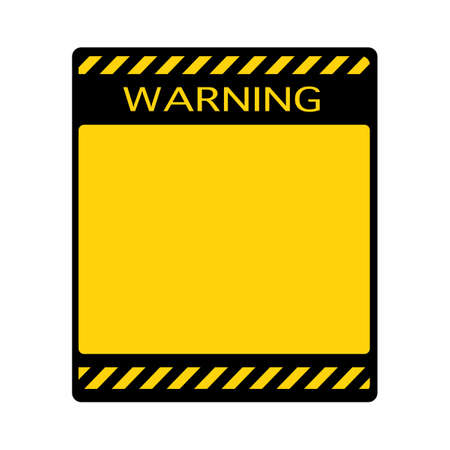 Blank warning sign with empty space for text message.vector illustration epsのイラスト素材