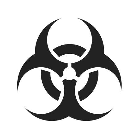 Danger icon.biohazard caution and danger zone.Warning vector sign.vector illustration on a transparent background epsのイラスト素材