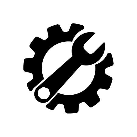 Service Tools icon. Style is bicolor flat symbol. rounded angles.on white background. epsのイラスト素材