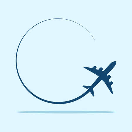 Plane icon. Travel around the World airPlane icon. Vector illustration epsのイラスト素材