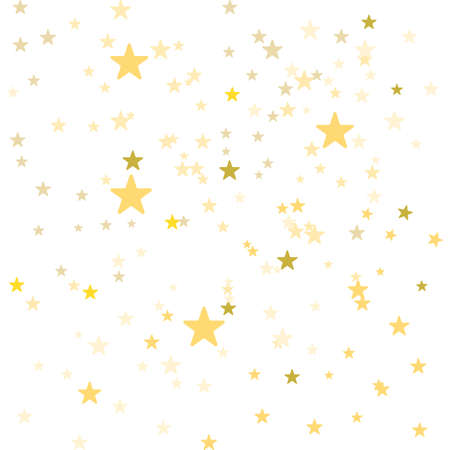 Gold stars. Falling golden abstract decoration for party. birthday celebrate. anniversary or event epsのイラスト素材
