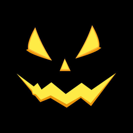 Halloween ghost mask on black background Vector illustration epsのイラスト素材
