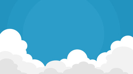 Sky and Clouds Background. web banners. Vector illustrationのイラスト素材