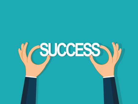success concepts vector. Hope for success vector illustrationのイラスト素材