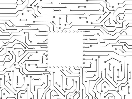 Circuit Board Technology vector. Technological background with a circuit board textureのイラスト素材