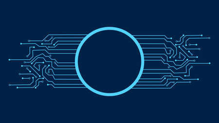 technology Circuit board background texture. vector illustrationのイラスト素材