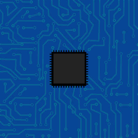 Circuit Board Technology vector. Technological background with a circuit board textureのイラスト素材
