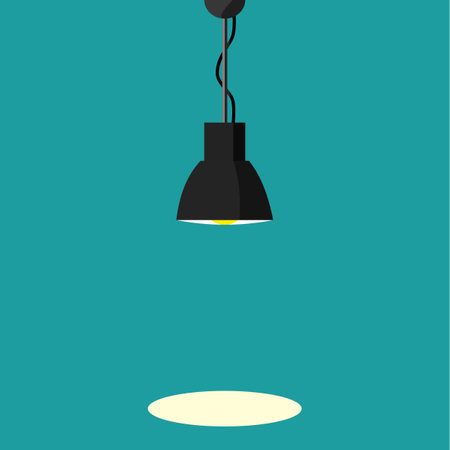 luminous lamp isolated on background. vector illustrationのイラスト素材