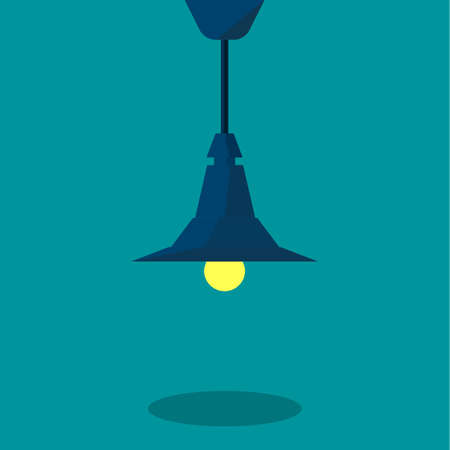 luminous lamp isolated on background. vector illustrationのイラスト素材