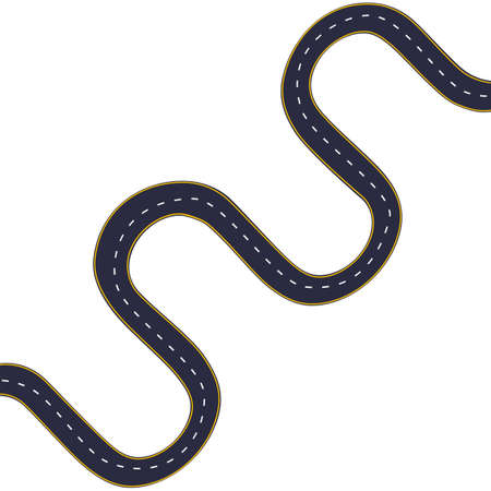 Road signs isolated. Yellow road sign. vector illustrationのイラスト素材