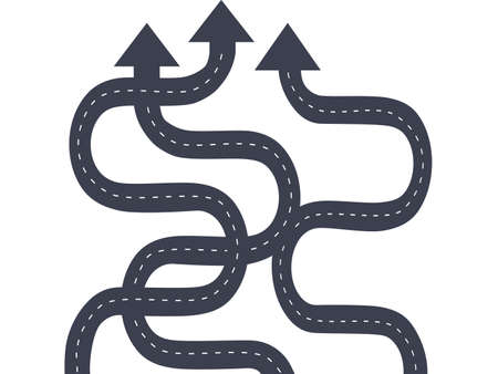 Road signs isolated. Yellow road sign. vector illustration